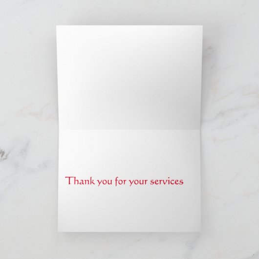 Merci pour vos services (Intérieur)