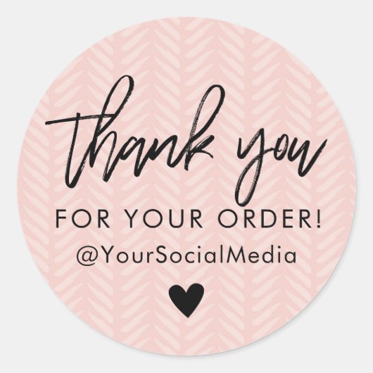 Merci Pour Vos Stickers De Commande (Devant)