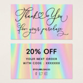 merci pour votre achat (Devant & derrière)