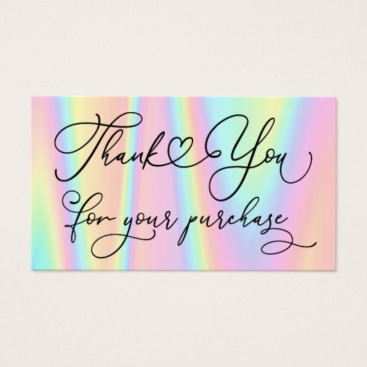 merci pour votre achat (Devant)