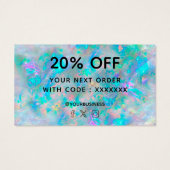 merci pour votre achat blue opal (Dos)