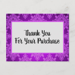 Merci pour votre achat Carte postale professionnel