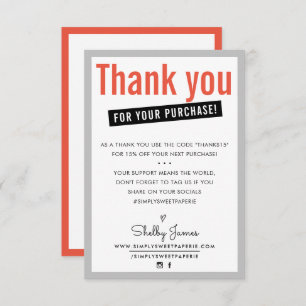 MERCI POUR VOTRE ACHAT client insérer orange