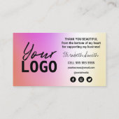 Merci Pour Votre Achat De Cartes Holographiques Ro (Dos)