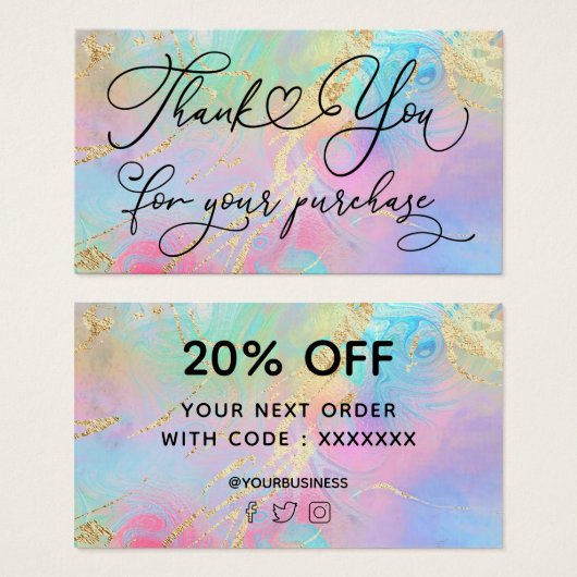 merci pour votre achat de marbre fluide (Devant & derrière)