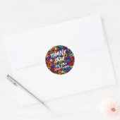 Merci pour votre achat Sticker Cercles de couleurs (Enveloppe)