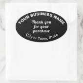 Merci pour votre achat sur Sticker Oval Noir (Sac)