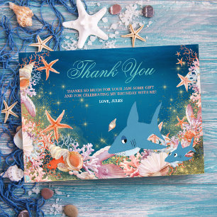 Merci pour votre anniversaire Requin Enfants Sous