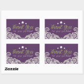 Merci pour votre autocollant d'achat (Feuille)