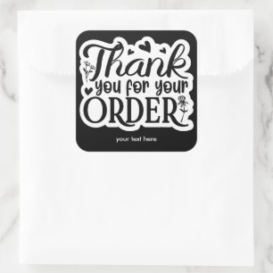 Merci pour votre autocollant de commande