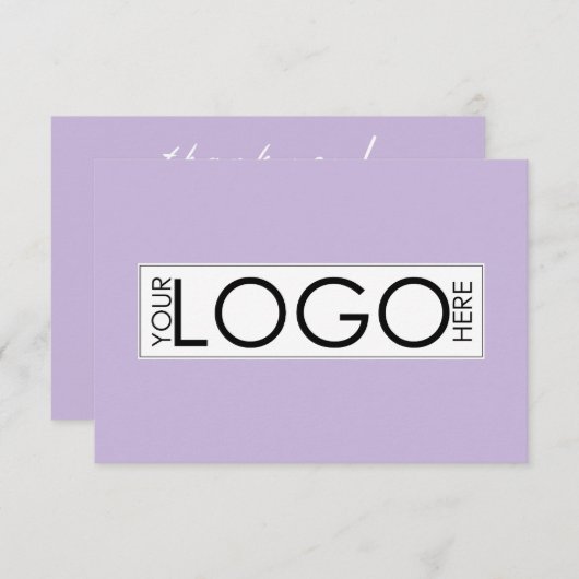 Merci Pour Votre Bon De Commande Entreprise Violet (Devant / Derrière)