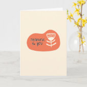 Merci pour votre carte (Fleur jaune)