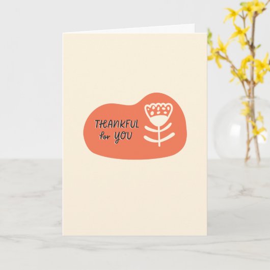 Merci pour votre carte (Fleur jaune)