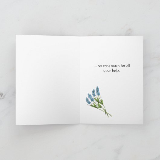 Merci pour votre carte d'aide (Intérieur)