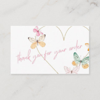 Merci pour votre carte de commande | Papillon & Co