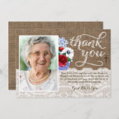 Merci pour votre carte de condoléances (Devant / Derrière)