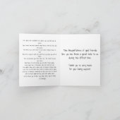 Merci pour votre carte de note pliée (Intérieur)