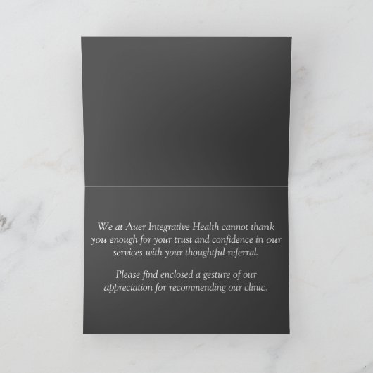 Merci pour votre carte de référence (Intérieur)