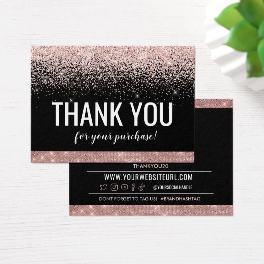 Merci Pour Votre Carte De Remise Client D'Achat (Bureau)