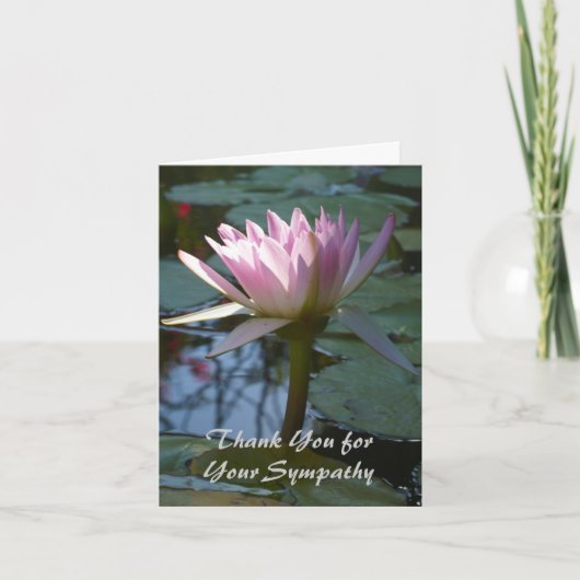 Merci pour votre carte de sympathie (Devant)