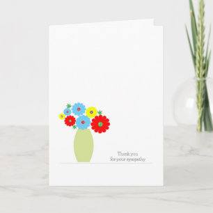 Merci Pour Votre Carte De Sympathie, Fleurs