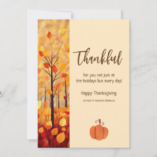 Merci Pour Votre Carte De Vacances Bon thanksgivin