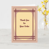 Merci pour votre Carte de visite de commande (Fleur jaune)