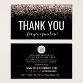 Merci Pour Votre Carte D'Insertion De Remise D'Ach (Devant & derrière)