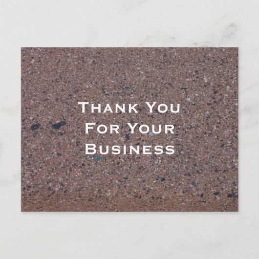 Merci Pour Votre Carte Postale Professionnelle (Devant)