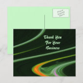 Merci Pour Votre Carte Postale Professionnelle (Devant / Derrière)