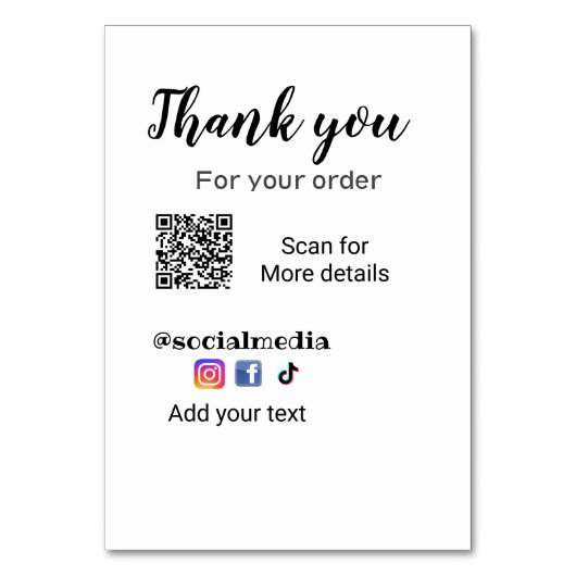 Merci pour votre commande ajouter q r coordonnées  (Par défaut)