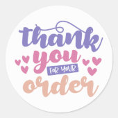 Merci pour votre commande - Autocollant pour petit (Devant)