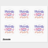Merci pour votre commande - Autocollant pour petit (Feuille)