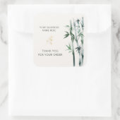 Merci pour votre commande bambou carré autocollant (Sac)