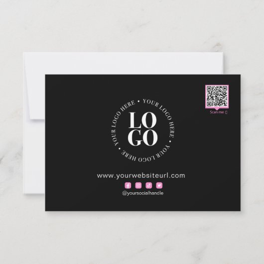 Merci Pour Votre Commande Carte De Remise Client (Dos)