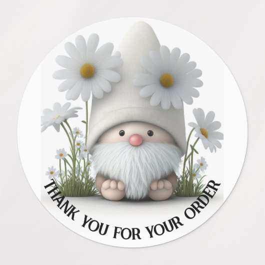 Merci pour votre commande Gnome Stickers (Design 1)