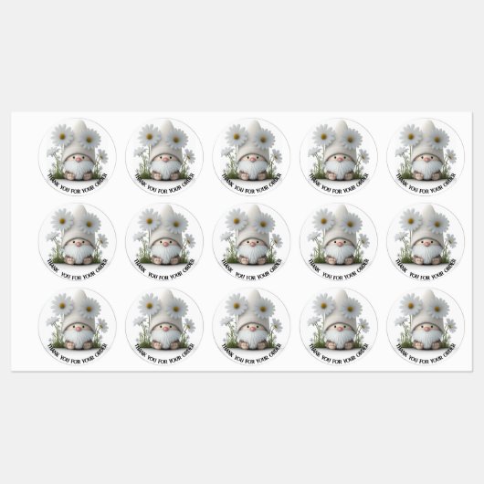 Merci pour votre commande Gnome Stickers (Feuille)