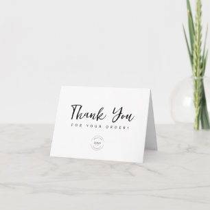 Merci pour votre commande Message de logo personna