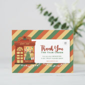 Merci pour votre commande Retro Christmas Card (Debout devant)