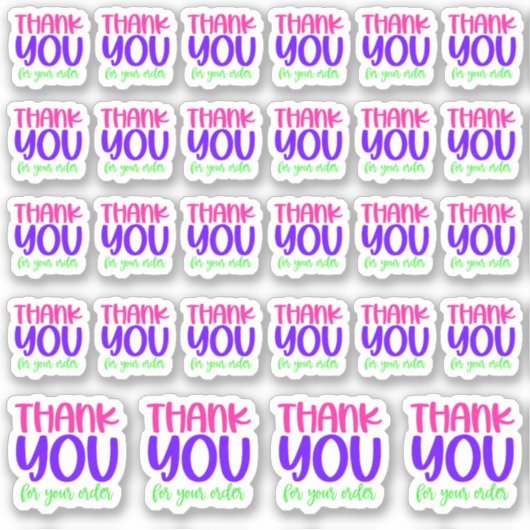 Merci Pour Votre Commande - Sticker Vinyl (Devant)