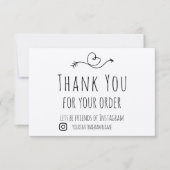 Merci pour votre commande sur papier Kraft (Devant)