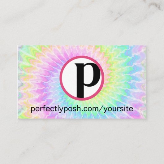 Merci pour votre commande teinture Posh carte (Dos)