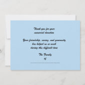 Merci pour votre don belle carte de paysage (Dos)