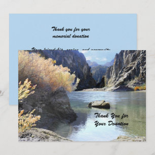 Merci pour votre don belle carte de paysage