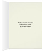 Merci pour votre drapeau américain Service (Intérieur (Droit))