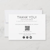 Merci Pour Votre Entreprise De Commande D'Achat (Dos)