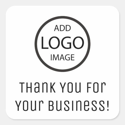 Merci pour votre entreprise | Sticker de société (Devant)