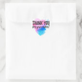 Merci pour votre étiquette de commande (Sac)