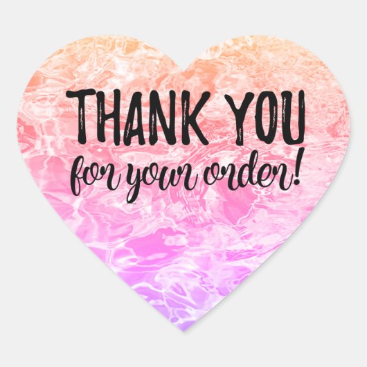 Merci pour votre étiquette de commande (Devant)