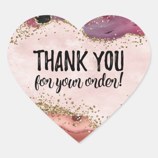 Merci pour votre étiquette de commande (Devant)